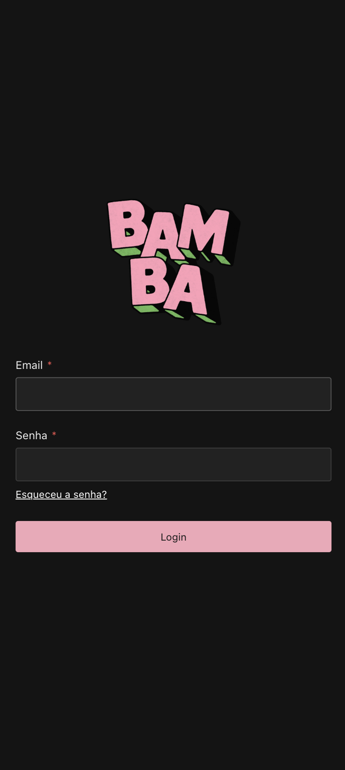 Admin secure login screen on mobile