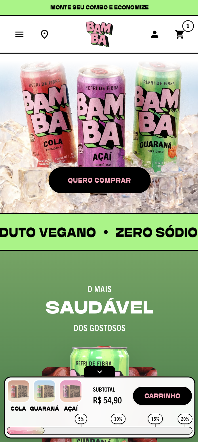 Mobile flavor story section