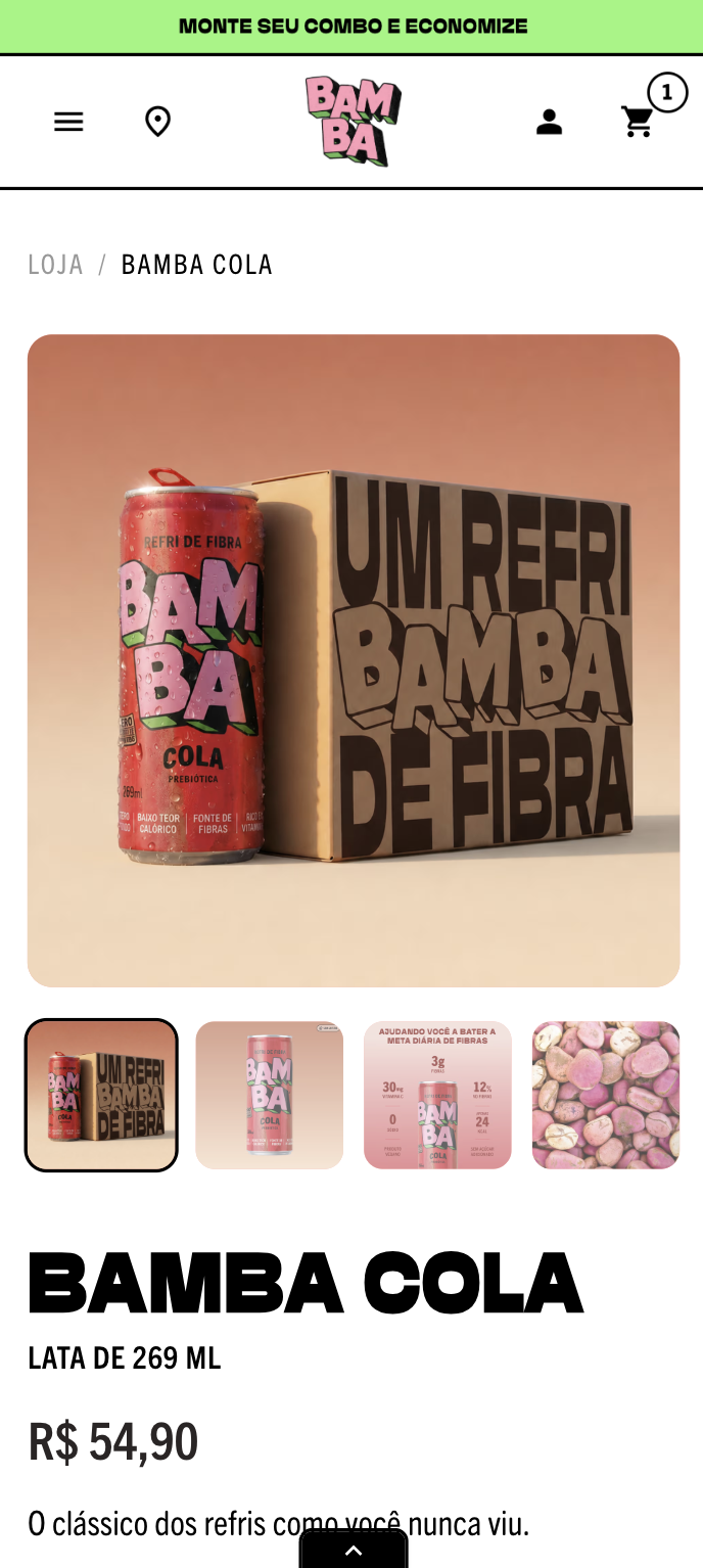 Mobile product detail page
