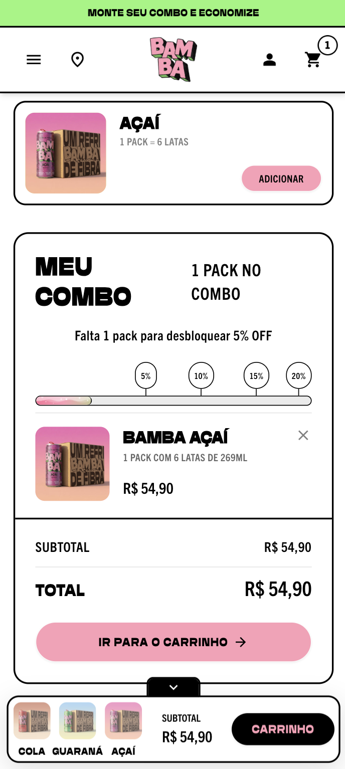 Mobile combo pack builder
