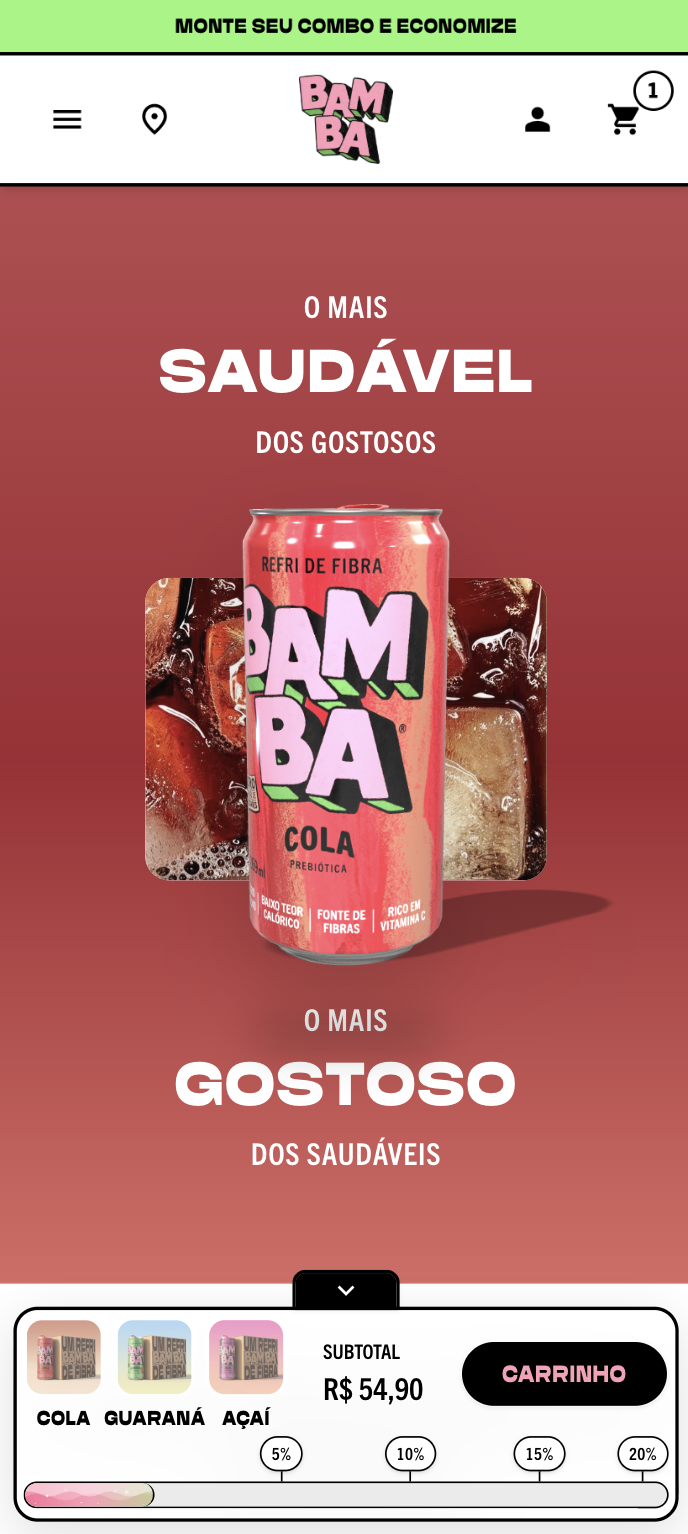 Mobile cola flavor story section