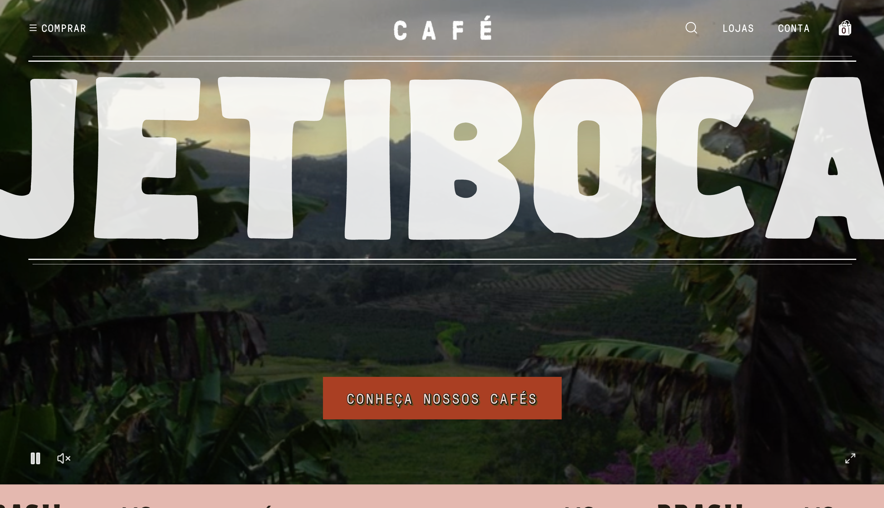 Jetiboca homepage hero, full-bleed video with the wordmark