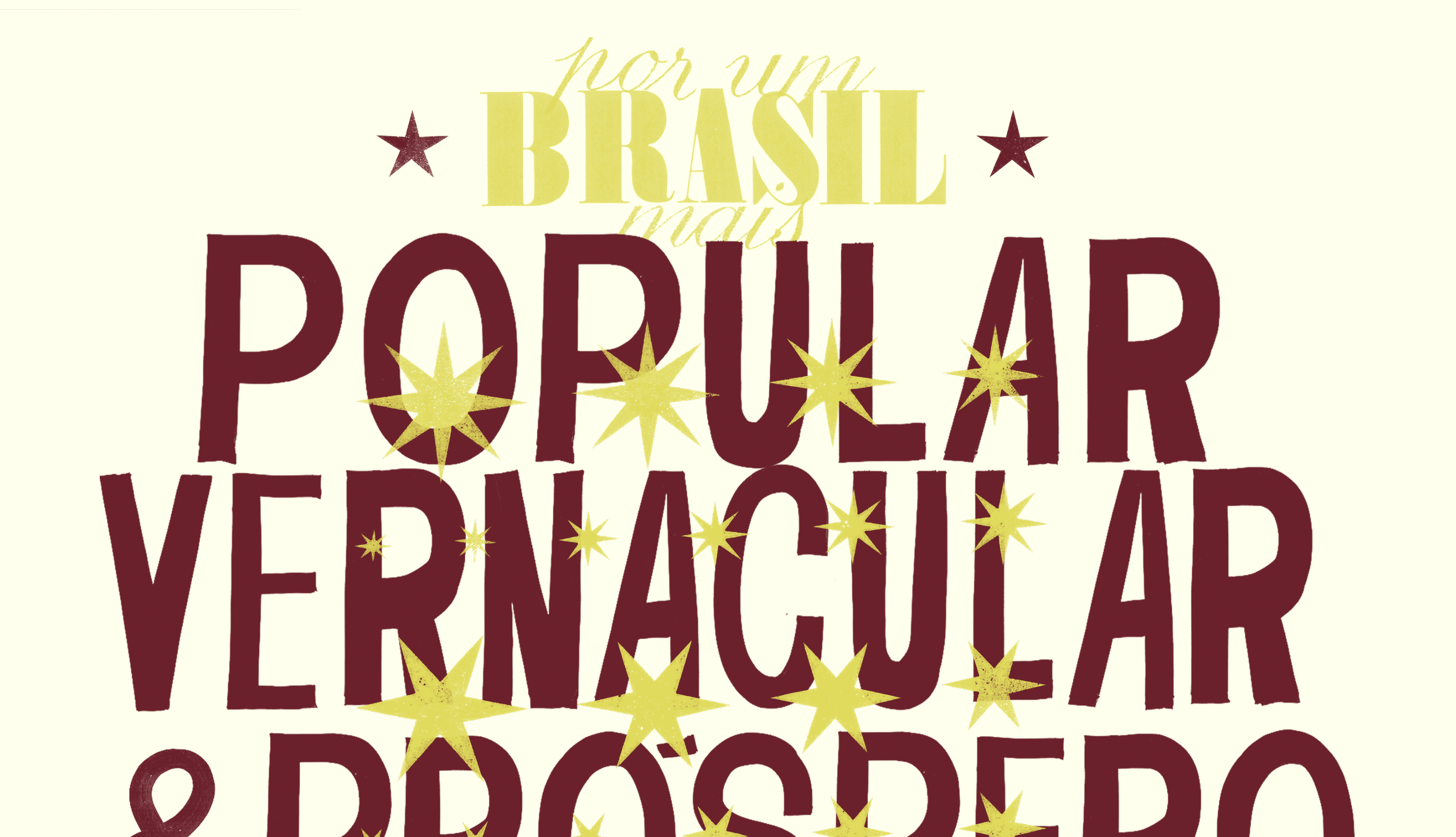 Manifesto section, "Por um Brasil mais Popular Vernacular & Próspero"